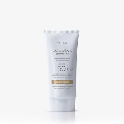 Fotoprotector Facial Gel Velvet Total Block Dermafusión SPF 50+